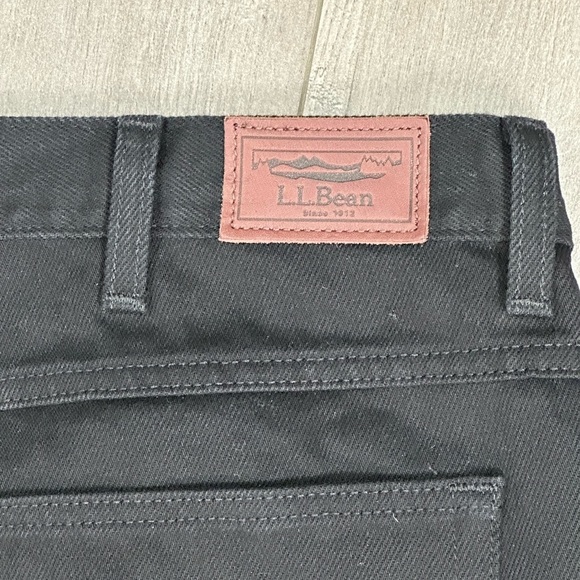Men's L.L. Bean 40 x 29 Pants Black Jeans Straight Classic Fit Cotton Denim NWT - Picture 6 of 11